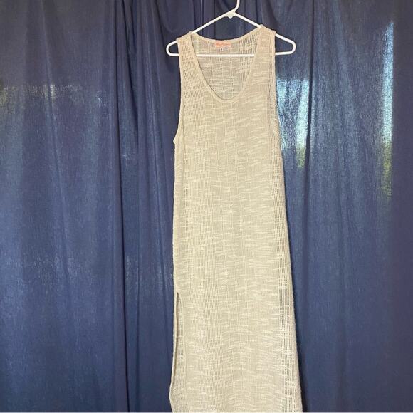 Mara Hoffman Swim Loose Knit Swimsuit Cover Up Cream Maxi Dress Size S - Picture 1 of 10